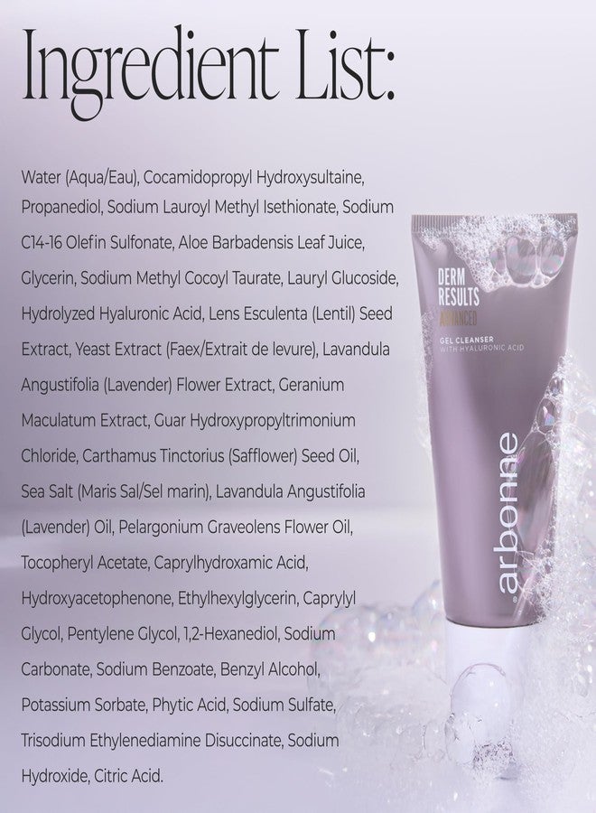 Arbonne DermResults Advanced Gel Cleanser – Hydrating Daily Face Wash for Women & Men with Hyaluronic Acid and Aloe Vera for Soft, Smooth, Refreshed Skin, 3 fl oz / 90 ml - Image 5